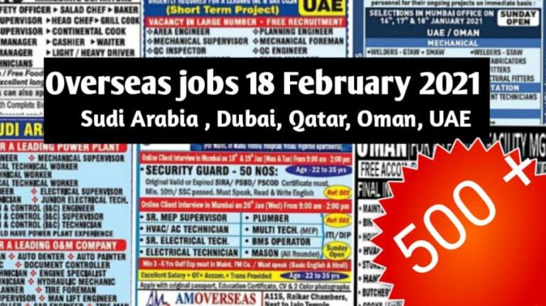 Assignment Abroad Times Newspaper | Gulf job interview for Indians