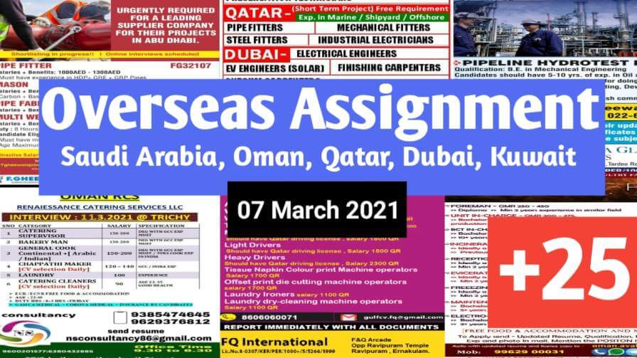 overseas assignment today news