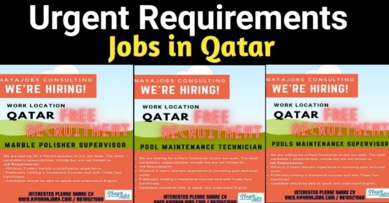 Qatar Jobs – Requirement For Technicians And Supervisors For Their Leading Group Of Company