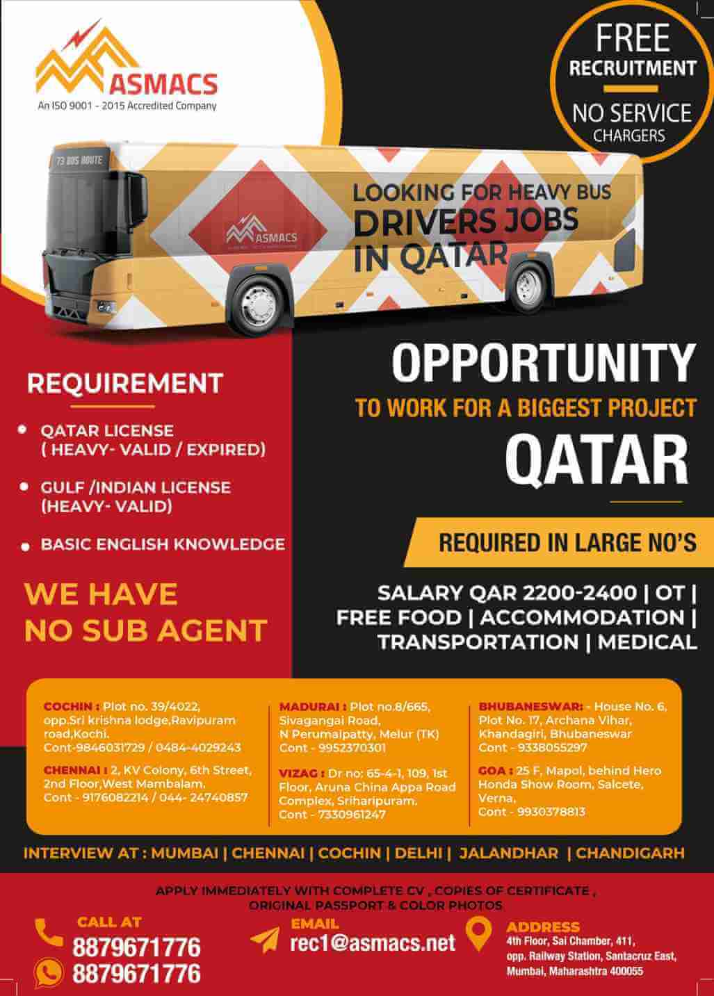 heavy drivers jobs in qatar