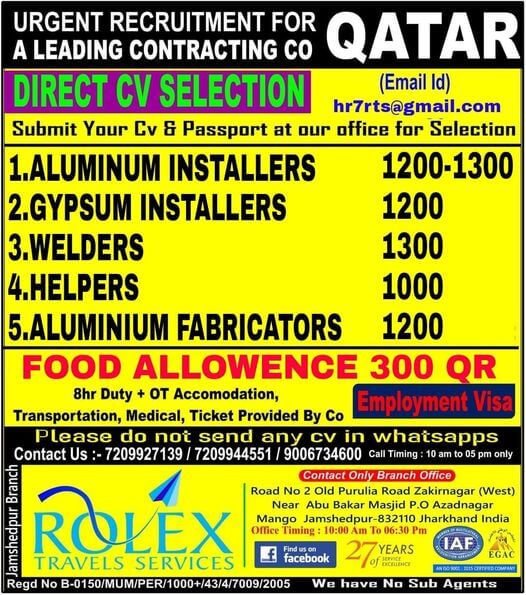 jobs in Qatar
