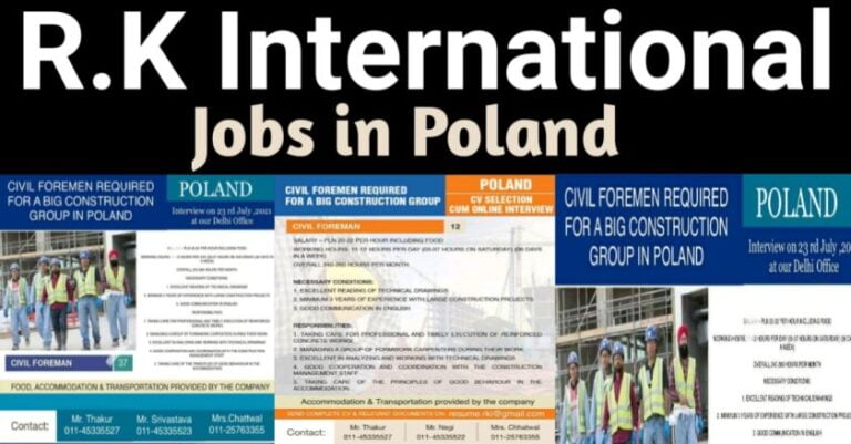 Jobs In Poland – Required For A Big Construction Group | R K International