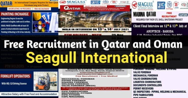Gulf Job Interview India – Requirement For Qatar And Oman