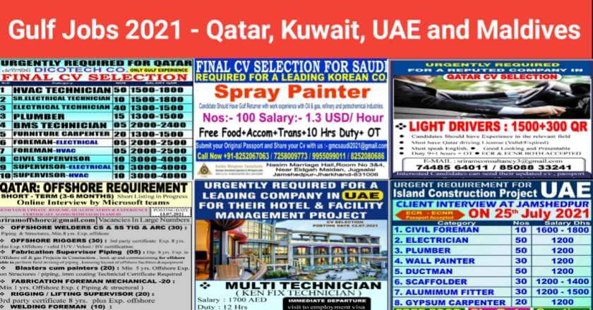 Read more about the article Gulf Jobs 2021 – Urgent Requirement For Fawaz Engineering And Dicotech Company