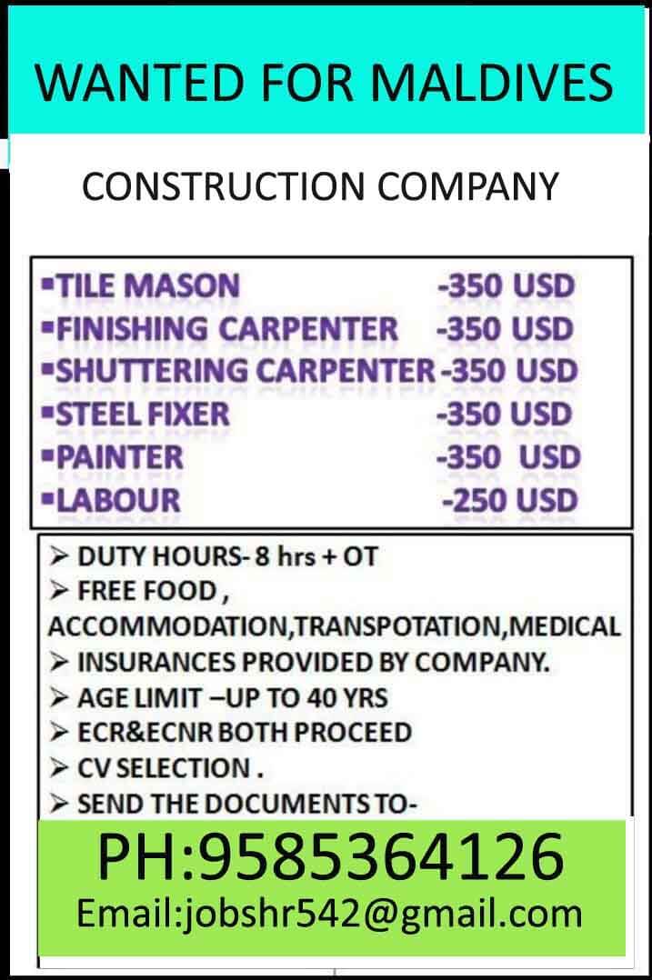 jobs in maldives