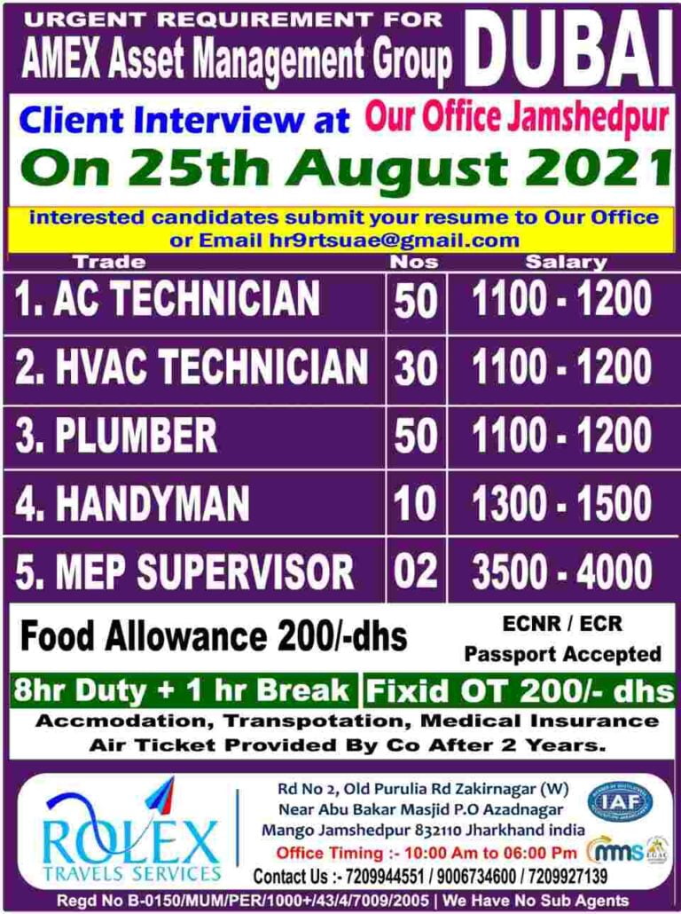 AMEX Asset Management Group – Jobs in Dubai