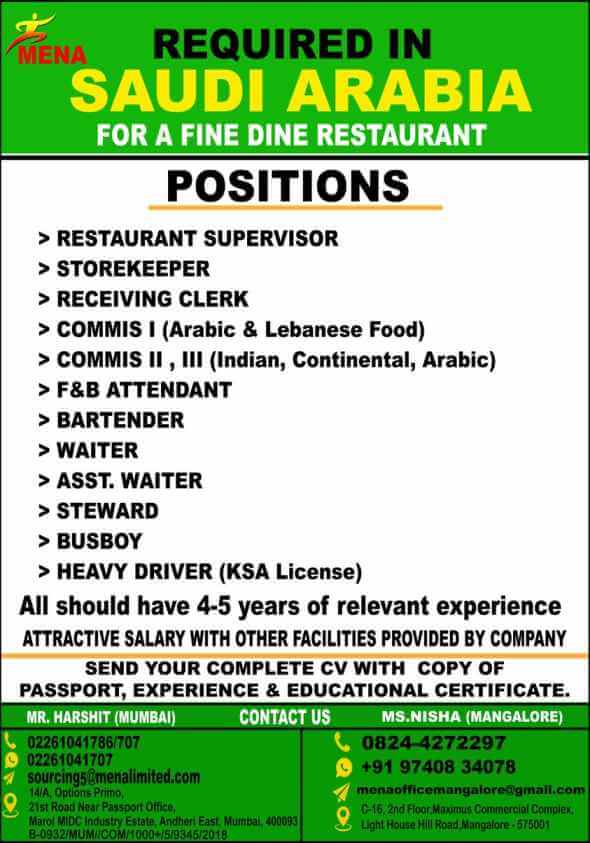 jobs in saudi arabia