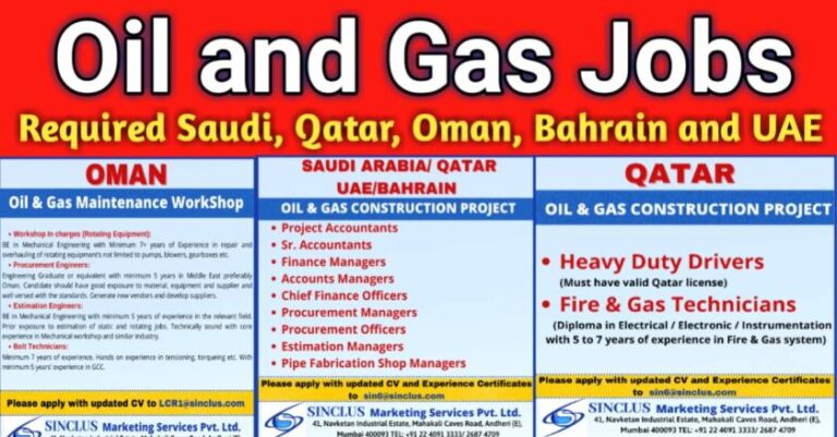 Oil and Gas Jobs – Maintenance And Construction Project | Gulf Jobs