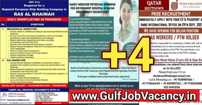 Gulf Job Vacancies – Qatar, Saudi and UAE