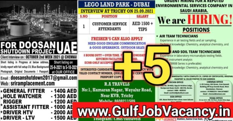 Gulf Jobs – Vacancies For Saudi Arabia and UAE