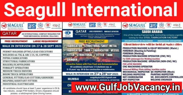 Gulf Jobs – Requirements For Saudi, Qatar & UAE
