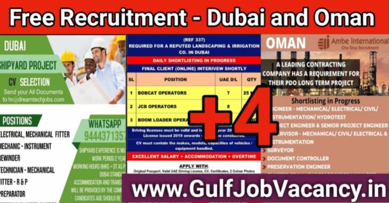 Gulf Jobs – Free Recruitment For Dubai and Oman