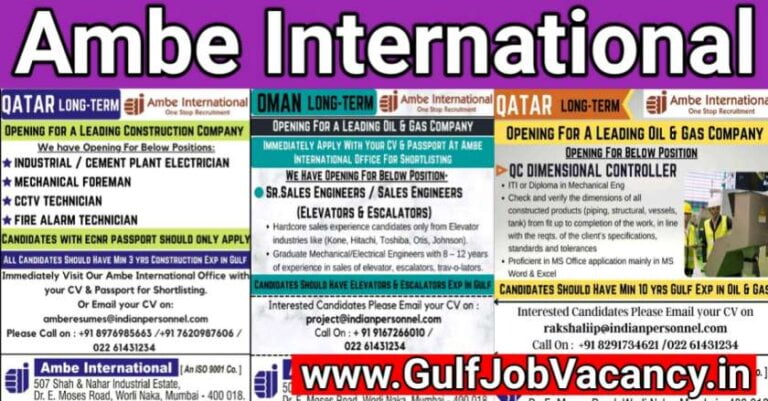 Gulf Jobs Interviews – Vacancies For Qatar & Oman
