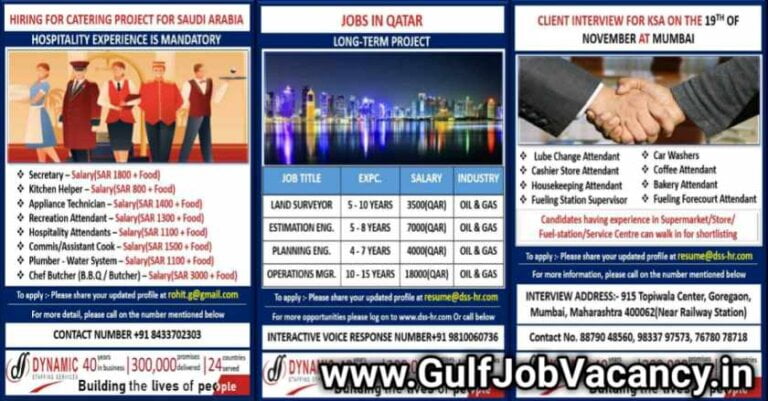 Dynamic Staffing Services Vacancies For Overseas