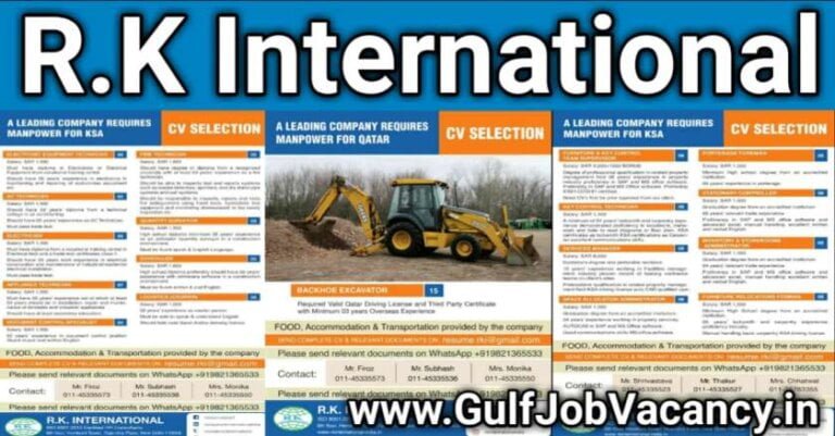 Overseas Jobs – RK International Vacancies