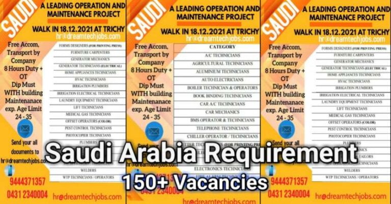 Gulf Jobs – Saudi Arabia Maintenance Project
