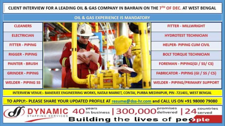 Oil And Gas Jobs – Bahrain Vacancies