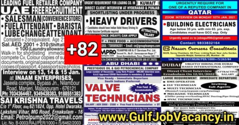 Assignment Abroad Jobs Today 09th January 2022