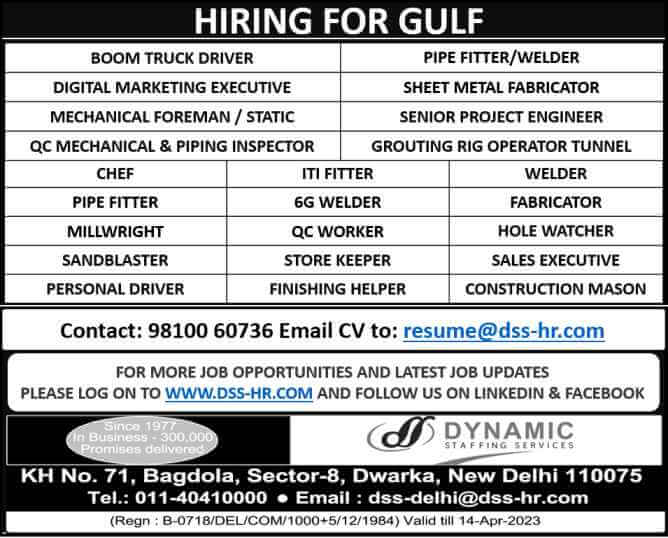 Gulf Jobs Delhi