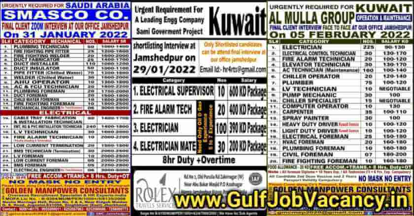 Gulf Jobs Jamshedpur 2022