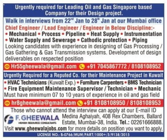 Mumbai Gulf Jobs Interview