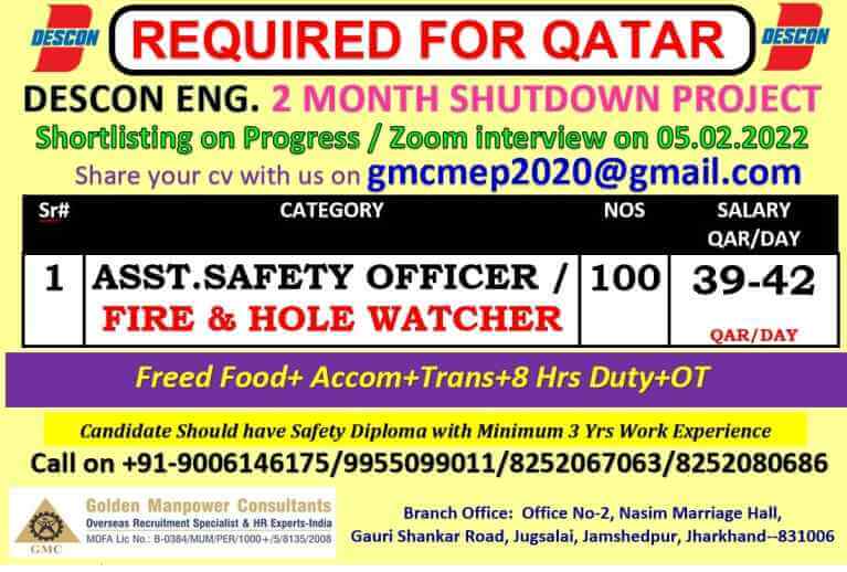 Descon Engineering Qatar Required