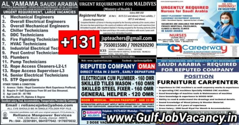 Assignment Abroad Jobs Today 22 March 2022