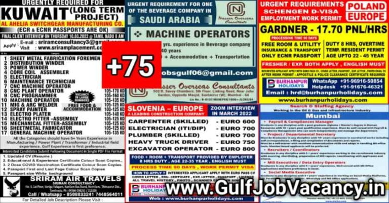 Assignment Abroad Times Jobs 08th March 2022