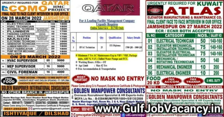 Gulf Jobs | Vacancies For Kuwait & Qatar