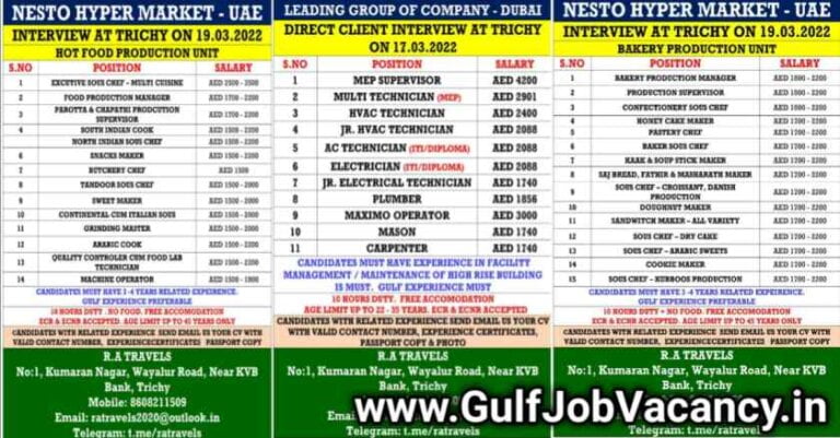 Gulfwalkin Interviews | RA Travels Trichy