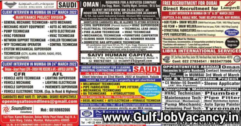 Mumbai Abroad Newspaper Jobs