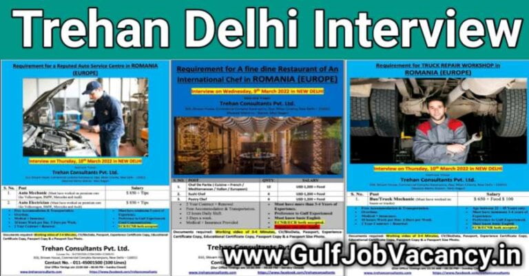 Romania Jobs – Trehan Delhi Interviews