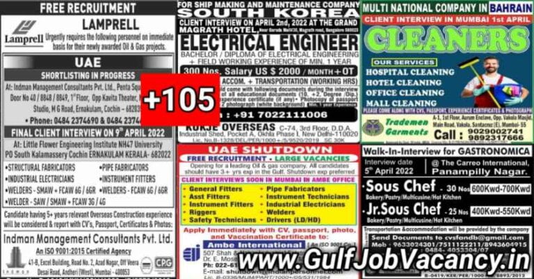 Assignment Abroad Paper Today 01st April 2022