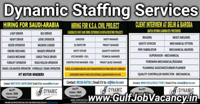 Dynamic Staffing | Delhi Gulf Jobs Interviews