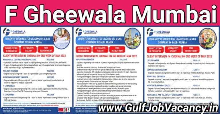 Gulf Jobs | Free Recruitment For Oil & Gas Company