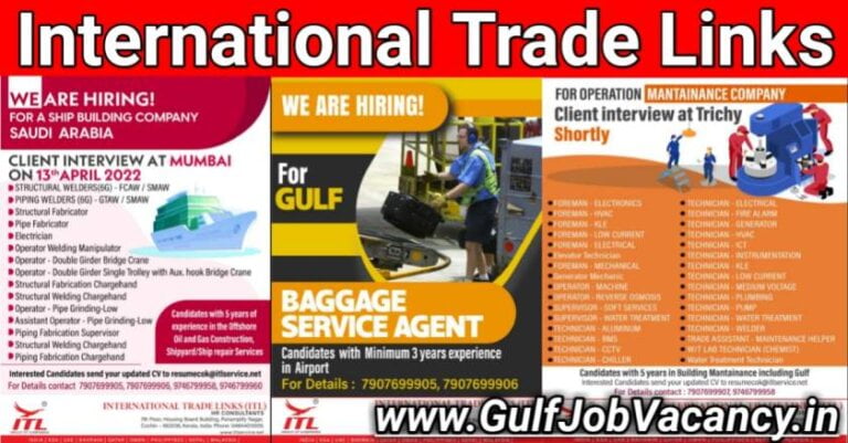 Gulf Jobs | Hiring International Trade Link
