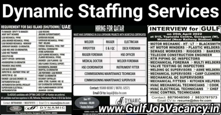Gulfwalkin Mumbai, Chennai, Delhi | Dynamic Staffing