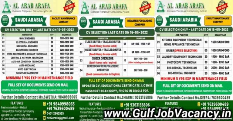 Al Arab Arafa | Kuwait & Saudi Vacancies