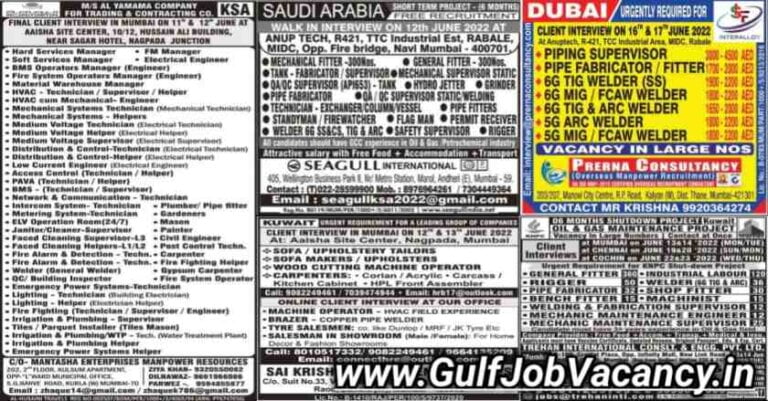 Abroad Times Gulf Job – Mumbai Interview