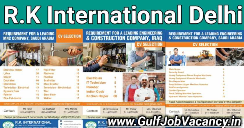 Read more about the article Gulfwalkin Delhi – Job Vacancies For Saudi Arabia