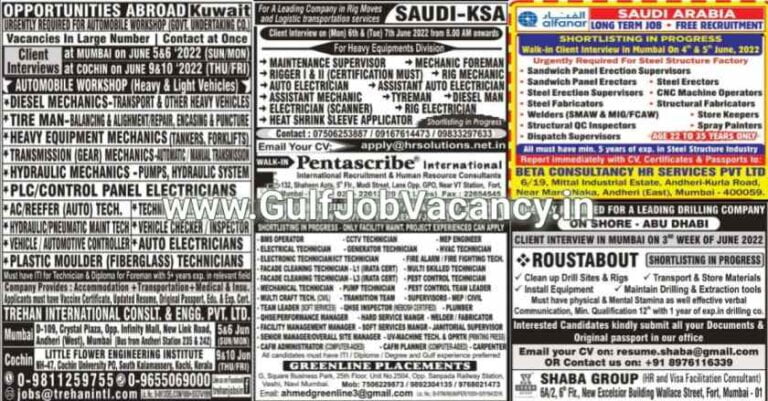 Mumbai Abroad Jobs News Paper | Gulf Job