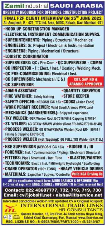 Jobs In Saudi Arabia