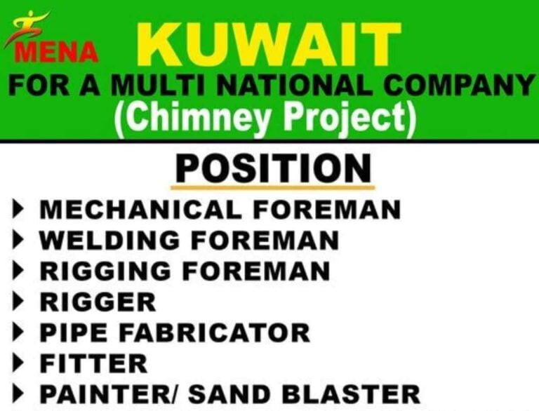 Kuwait Jobs | Hiring For Chimney Project