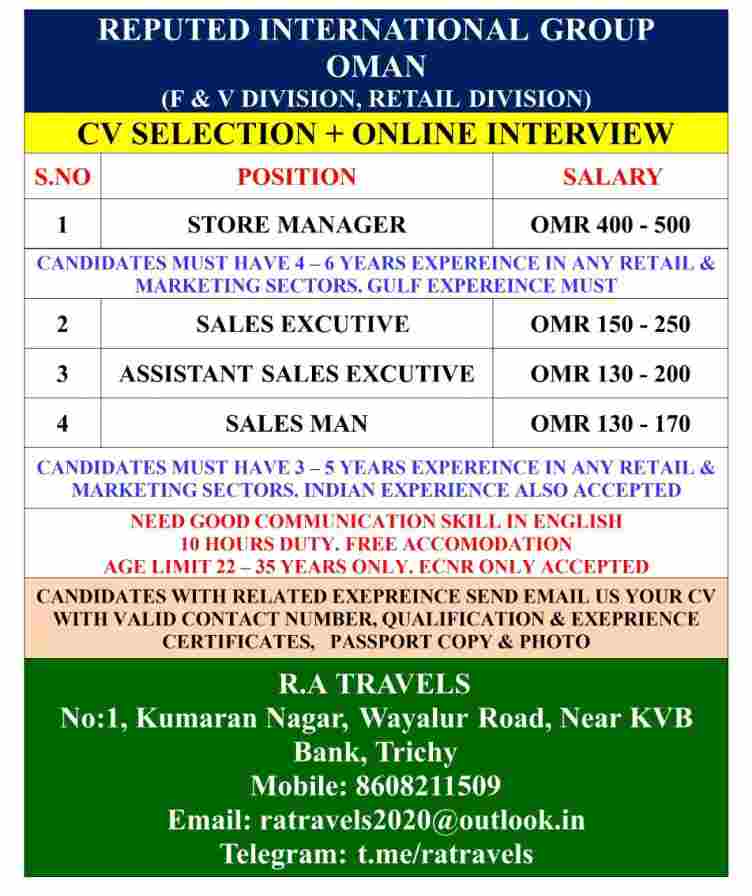Jobs In Oman