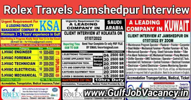 Rolex Travels Jamshedpur | Gulf Interview