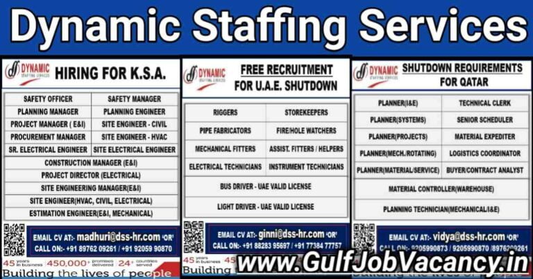 Dynamic Staffing Delhi | Gulf Free Interview