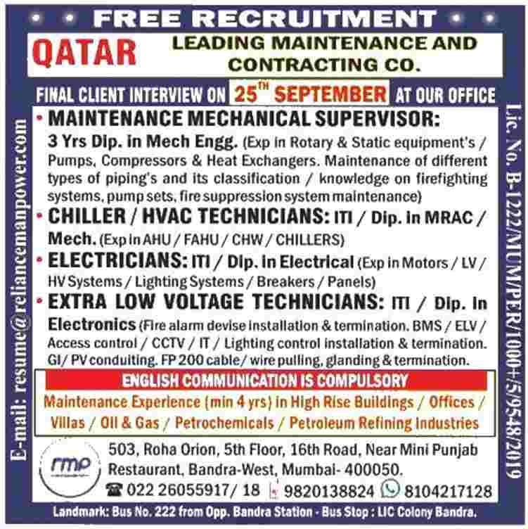 Jobs In Qatar