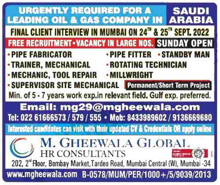 Jobs In Saudi Arabia