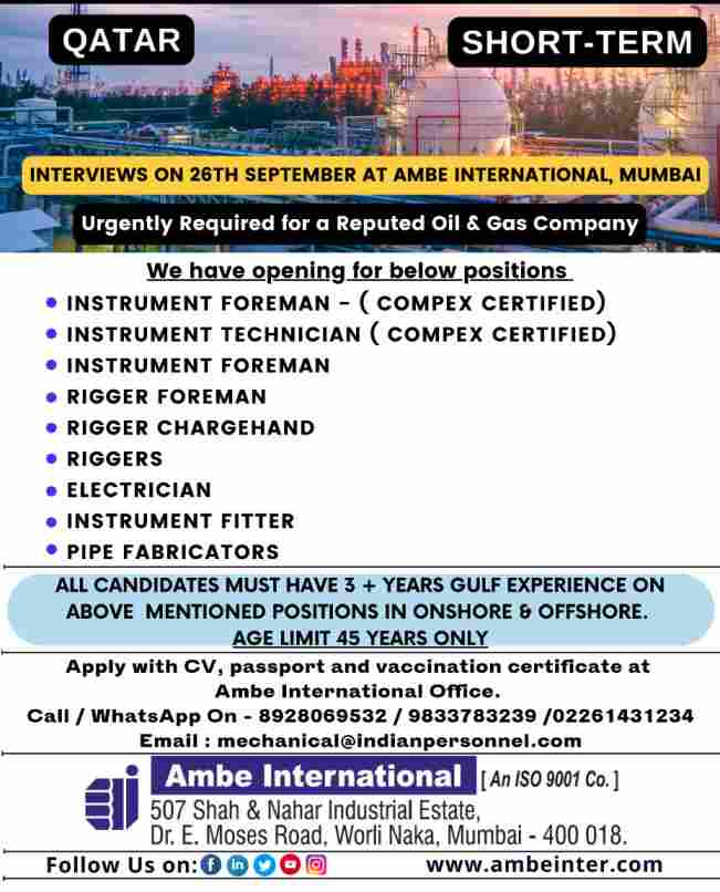 Jobs In Qatar