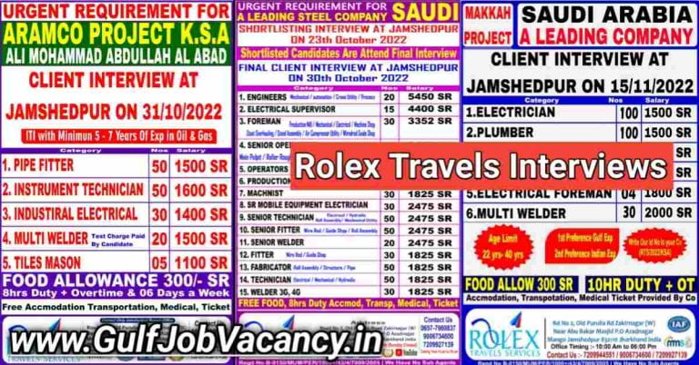 Rolex Travels | Jamshedpur Interview For Saudi